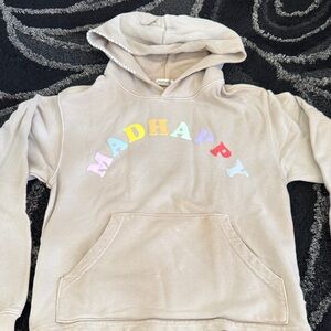 Madhappy Hoodie in Light Tan with Colorful Logo